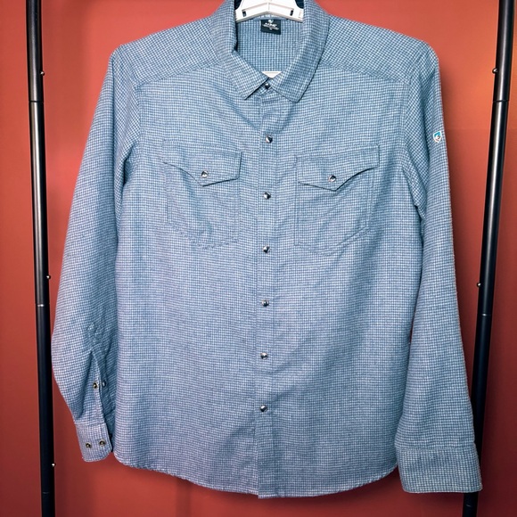 Kuhl Other - KUHL Men's Blue Gray DISPUTR Flannel Shirt
